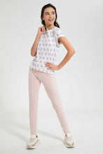 تنزيل الصورة على معرض الصور، Redtag-White-Floral-Jacquard-Top-All-Over-Prints-Senior-Girls-9 to 14 Years
