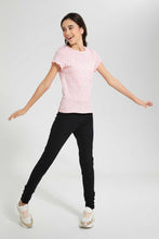 Load image into Gallery viewer, Redtag-Pink-Ditsy-Jacquard-Top-All-Over-Prints-Senior-Girls-9 to 14 Years
