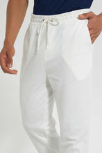 Load image into Gallery viewer, Redtag-White-Pique-Jog-Pant-Joggers-Men&#39;s-
