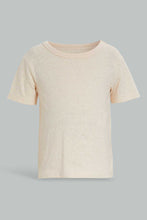 Load image into Gallery viewer, Redtag-Navy-And-Ecru-Snow-Yarn-T-Shirt-(2-Pack)-Plain-Infant-Boys-3 to 24 Months

