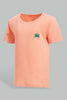 Redtag-Pink-And-Green-Slub-T-Shirt-(2-Pack)-Category:T-Shirts,-Colour:Pink,-Filter:Infant-Boys-(3-to-24-Mths),-INB-T-Shirts,-New-In,-New-In-INB-APL,-Non-Sale,-S22C,-Section:Kidswear,-VLM-Infant-Boys-