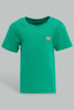 Redtag-Pink-And-Green-Slub-T-Shirt-(2-Pack)-Category:T-Shirts,-Colour:Pink,-Filter:Infant-Boys-(3-to-24-Mths),-INB-T-Shirts,-New-In,-New-In-INB-APL,-Non-Sale,-S22C,-Section:Kidswear,-VLM-Infant-Boys-