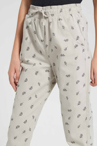 Redtag-Beige/Black-Disty-Print-Twill-Jogger-Category:Trousers,-Colour:Assorted,-Filter:Senior-Girls-(9-to-14-Yrs),-GSR-Trousers,-New-In,-New-In-GSR,-Non-Sale,-S22D,-Section:Kidswear,-TBL-Senior-Girls-9 to 14 Years