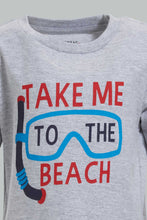 تنزيل الصورة على معرض الصور، Redtag-Grey-Beach-Ss-T-Shirt-Graphic-Prints-Infant-Boys-3 to 24 Months
