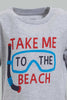 Redtag-Grey-Beach-Ss-T-Shirt-Graphic-Prints-Infant-Boys-3 to 24 Months