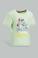 Load image into Gallery viewer, Redtag-Mint-Dino-Ss-T-Shirt-Graphic-T-Shirts-Infant-Boys-3 to 24 Months
