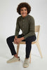 Redtag-Olive-Long-Sleeve-Shirt-Casual-Shirts-Senior-Boys-9 to 14 Years