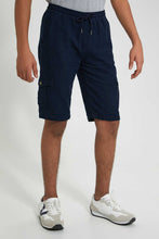 تنزيل الصورة على معرض الصور، Redtag-Black-Jogger-Short-Chino-Shorts-Senior-Boys-9 to 14 Years
