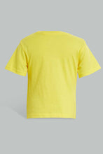 تنزيل الصورة على معرض الصور، Redtag-Lemon-Tshirt-With-Navy-Short-Casual-Set-Sets-Infant-Boys-3 to 24 Months
