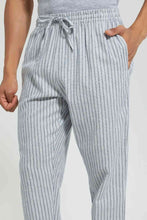 تنزيل الصورة على معرض الصور، Redtag-White-With-Blue-Stripes-Pyjama-Bottom-Pyjama-Bottoms-Men&#39;s-
