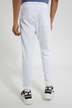 تنزيل الصورة على معرض الصور، Redtag-White-Pique-Jog-Pant-Joggers-Men&#39;s-
