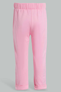 Redtag-Pink-Solid-Active-Pant-Joggers-Infant-Girls-3 to 24 Months