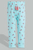 Redtag-Mint-Watermelon-Printed-Active-Pant-Joggers-Infant-Girls-3 to 24 Months