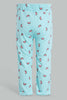 Redtag-Mint-Watermelon-Printed-Active-Pant-Joggers-Infant-Girls-3 to 24 Months