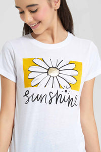 Redtag-White-Basic-T-Shirt-Category:T-Shirts,-Colour:White,-Filter:Senior-Girls-(9-to-14-Yrs),-GSR-T-Shirts,-New-In,-New-In-GSR,-Non-Sale,-S22D,-Section:Kidswear,-TBL-Senior-Girls-9 to 14 Years