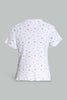 Redtag-Purple/Whitefloral-Print-Collared-Top-Category:T-Shirts,-Colour:Assorted,-Filter:Senior-Girls-(9-to-14-Yrs),-GSR-T-Shirts,-New-In,-New-In-GSR,-Non-Sale,-S22D,-Section:Kidswear,-TBL-Senior-Girls-
