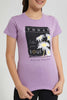Redtag-Purple-Basic-T-Shirt-Graphic-T-Shirts-Senior-Girls-9 to 14 Years