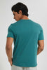 Redtag-Teal-Henley-T-Shirt-Plain-Men's-