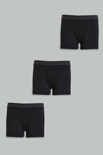 Load image into Gallery viewer, Redtag-Black-3-Pack-Boxers-Boxers-Boys-2 to 8 Years
