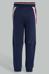 Redtag-Navy-Rib-Stripe-Interlock-Track-Pant-BOY-Joggers,-Category:Joggers,-Colour:Navy,-Deals:2-For-90,-Filter:Boys-(2-to-8-Yrs),-New-In,-New-In-BOY-APL,-S22C,-Section:Kidswear-Boys-