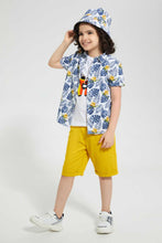 تنزيل الصورة على معرض الصور، Redtag-White-Leaf-Print-4-Piece-Set-Sets-Boys-2 to 8 Years
