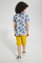 تنزيل الصورة على معرض الصور، Redtag-White-Leaf-Print-4-Piece-Set-Sets-Boys-2 to 8 Years
