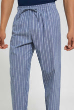 تنزيل الصورة على معرض الصور، Redtag-Blue-With-White-Stripes-Pyjama-Bottom-Pyjama-Bottoms-Men&#39;s-
