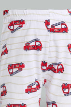 Load image into Gallery viewer, Redtag-Truck-Blue-And-White-Printed-Pj-Set-Short-(4-Pack)-Pyjama-Sets-Infant-Boys-3 to 24 Months
