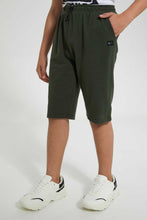 تنزيل الصورة على معرض الصور، Redtag-Olive-Pique-Active-Short-Active-Shorts-Senior-Boys-9 to 14 Years
