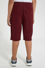 Load image into Gallery viewer, Redtag-Burgundy-Pique-Active-Short-Active-Shorts-Senior-Boys-9 to 14 Years
