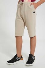 Load image into Gallery viewer, Redtag-Beige-Pique-Active-Short-Active-Shorts-Senior-Boys-9 to 14 Years
