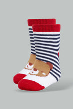 Load image into Gallery viewer, Redtag-Red-Bear-Print-4-Pack-Socks-(Ankle-Length)-Ankle-Socks-Infant-Boys-3 to 24 Months
