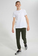 Load image into Gallery viewer, Redtag-Olive-Pique-Active-Pants-Joggers-Senior-Boys-9 to 14 Years
