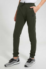 Load image into Gallery viewer, Redtag-Olive-Pique-Active-Pants-Joggers-Senior-Boys-9 to 14 Years
