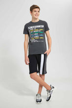 Load image into Gallery viewer, Redtag-Charcoal-Perfect-Day-T-Shirt-Graphic-T-Shirts-Senior-Boys-9 to 14 Years
