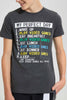 Redtag-Charcoal-Perfect-Day-T-Shirt-Graphic-T-Shirts-Senior-Boys-9 to 14 Years