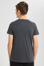 Load image into Gallery viewer, Redtag-Charcoal-Perfect-Day-T-Shirt-Graphic-T-Shirts-Senior-Boys-9 to 14 Years

