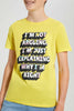 Redtag-Yellow-Arguing-T-Shirt-Graphic-T-Shirts-Senior-Boys-9 to 14 Years