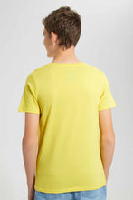 Load image into Gallery viewer, Redtag-Yellow-Arguing-T-Shirt-Graphic-T-Shirts-Senior-Boys-9 to 14 Years
