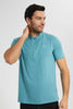 Redtag-Sage-Green-Zip-Placket-Polo-Shirt-Polo-Shirts-Men's-