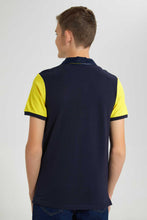 Load image into Gallery viewer, Navy And Yellow Polo Shirt
