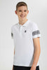 Redtag-White-Plain-Polo-Polo-Shirts-Senior-Boys-9 to 14 Years