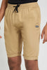 Redtag-Beige-Pull-On-Trouser-Short-Chino-Shorts-Senior-Boys-9 to 14 Years