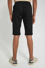 تنزيل الصورة على معرض الصور، Redtag-Black-Pull-On-Trouser-Short-Chino-Shorts-Senior-Boys-9 to 14 Years
