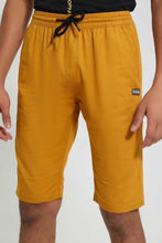 تنزيل الصورة على معرض الصور، Redtag-Mustard-Pull-On-Trouser-Short-Chino-Shorts-Senior-Boys-9 to 14 Years
