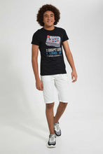 تنزيل الصورة على معرض الصور، Redtag-White-Pull-On-Trouser-Short-Chino-Shorts-Senior-Boys-9 to 14 Years
