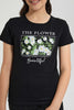 Redtag-Black-Basic-T-Shirt-Graphic-T-Shirts-Senior-Girls-9 to 14 Years