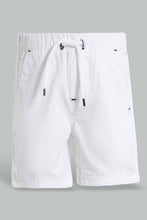 تنزيل الصورة على معرض الصور، Redtag-White-Trouser-Pull-On-Short-Pull-On-Shorts-Infant-Boys-3 to 24 Months
