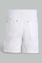 تنزيل الصورة على معرض الصور، Redtag-White-Trouser-Pull-On-Short-Pull-On-Shorts-Infant-Boys-3 to 24 Months
