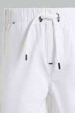 تنزيل الصورة على معرض الصور، Redtag-White-Trouser-Pull-On-Short-Pull-On-Shorts-Infant-Boys-3 to 24 Months
